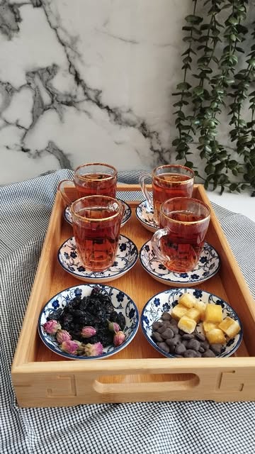 پیاله مزه خوری گل آبی سایز 9 سانت